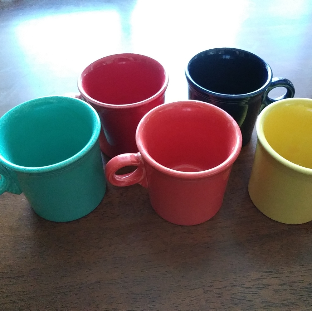 Fiesta set of five cups